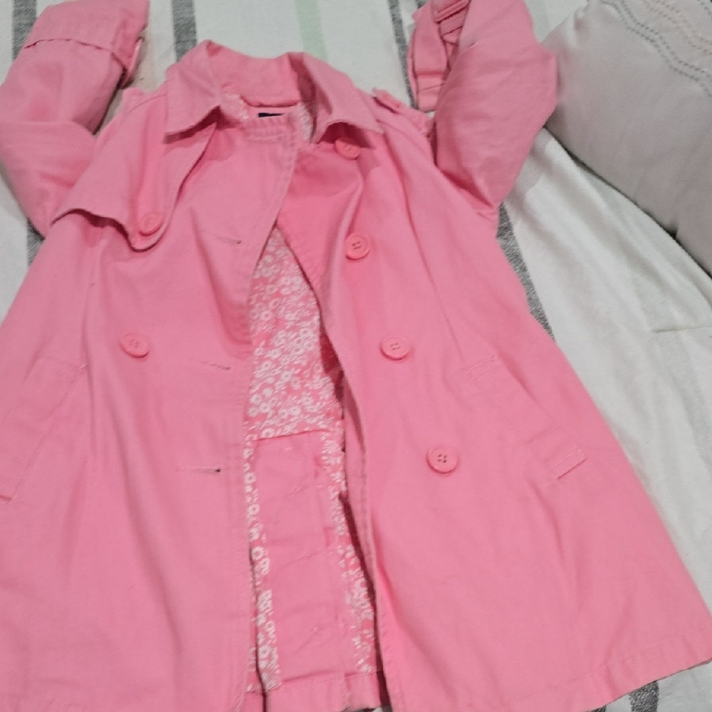 GAP Pink Toddler Jacket with Floral Lining